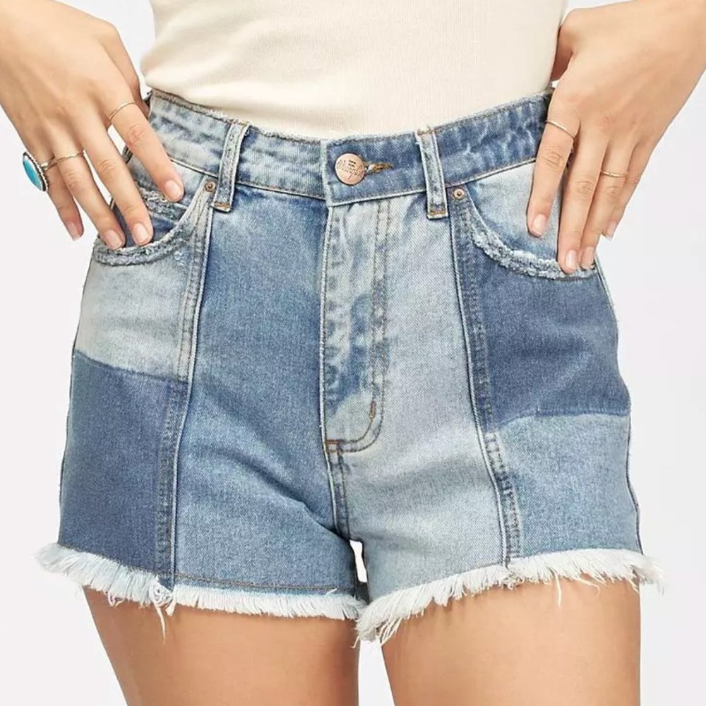 Billabong Patterned Jean Shorts